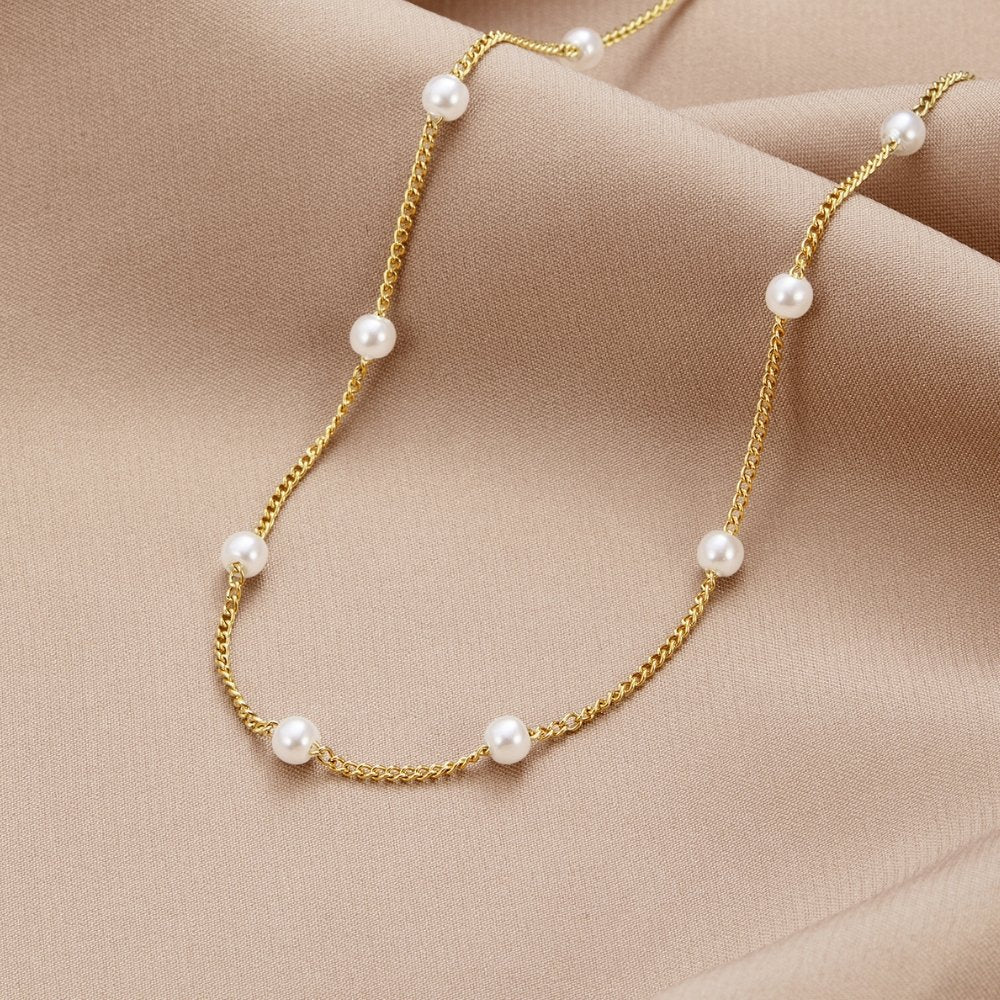 Collar Nura de perla de oro de 18 quilates