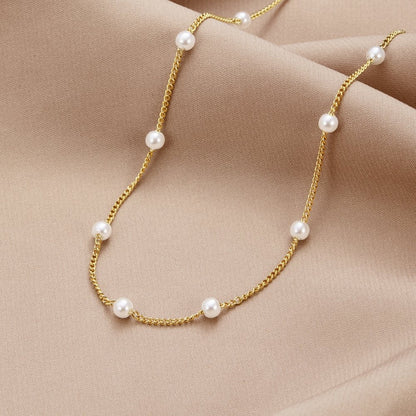 Collar Nura de perla de oro de 18 quilates