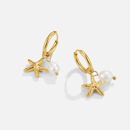 Pendientes de aro Bajo el mar